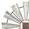 Silver Farmhouse Decorative Windmill Wall Accent